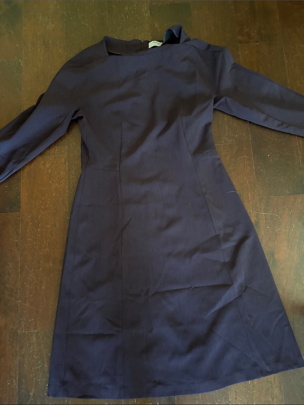 MM Lafleur Dark purple Long-Sleeve Sheath Dress